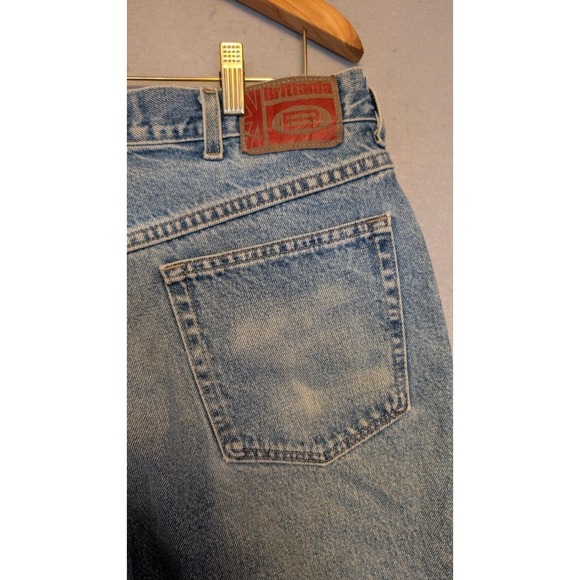 Vtg Brittania Denim Jean Shorts Mens 34 Waist Light Wash Jorts Retro 90s Y2K - Picture 4 of 10